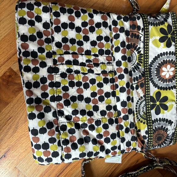 VERA BRADLEY Convertible Crossbody Shoulder Hand Bag Cocoa Moss - Picture 7 of 13